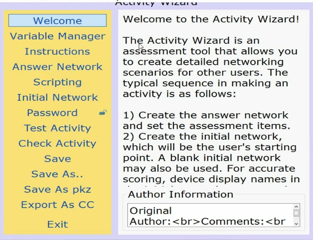 Activity Wizard