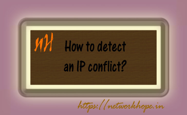How to detect an IP conflict