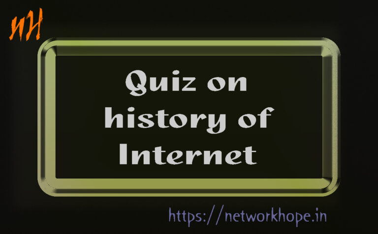 Quiz on history of Internet