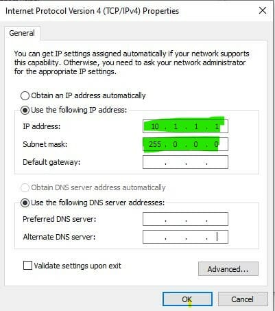 mac ethernet shows self assigned ip