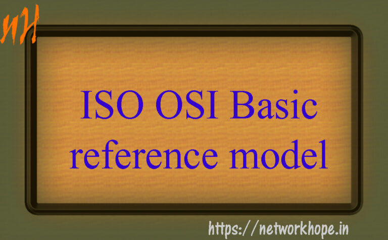 ISO OSI Basic reference model