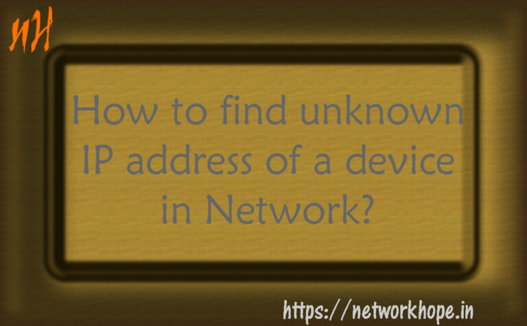 Unknown IP address