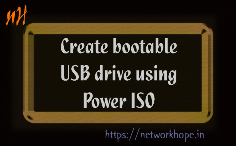 power iso bootable usb