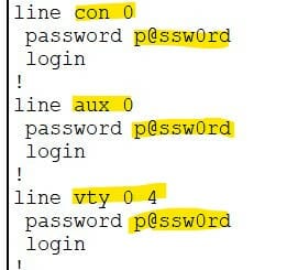 recover cisco router password: Line console