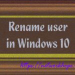 rename user in windows 10