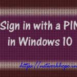 Sign in with a PIN
