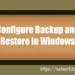 Configure Backup and Restore in Windows